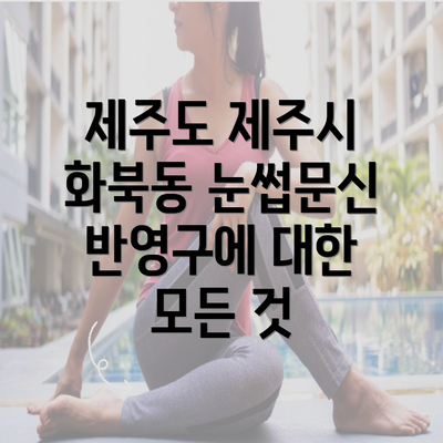 제주도 제주시 화북동 눈썹문신 반영구에 대한 모든 것