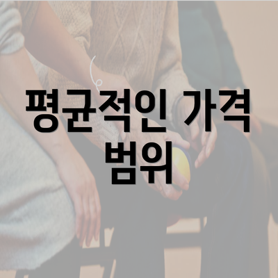 평균적인 가격 범위