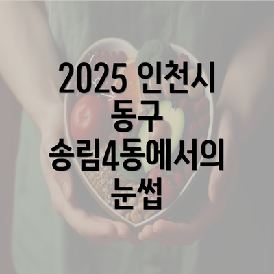 2025 인천시 동구 송림4동에서의 눈썹