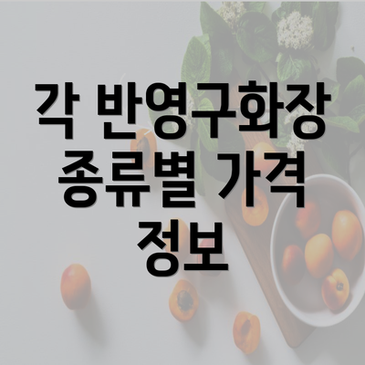 각 반영구화장 종류별 가격 정보