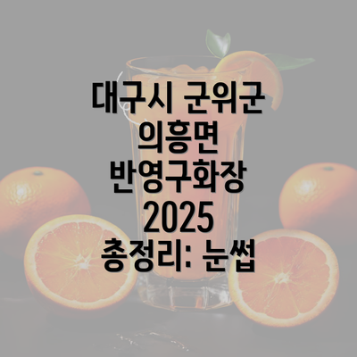 대구시 군위군 의흥면 반영구화장 2025 총정리: 눈썹