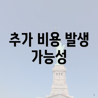 추가 비용 발생 가능성