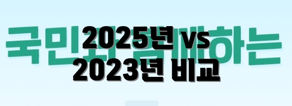2025년 vs 2023년 비교
