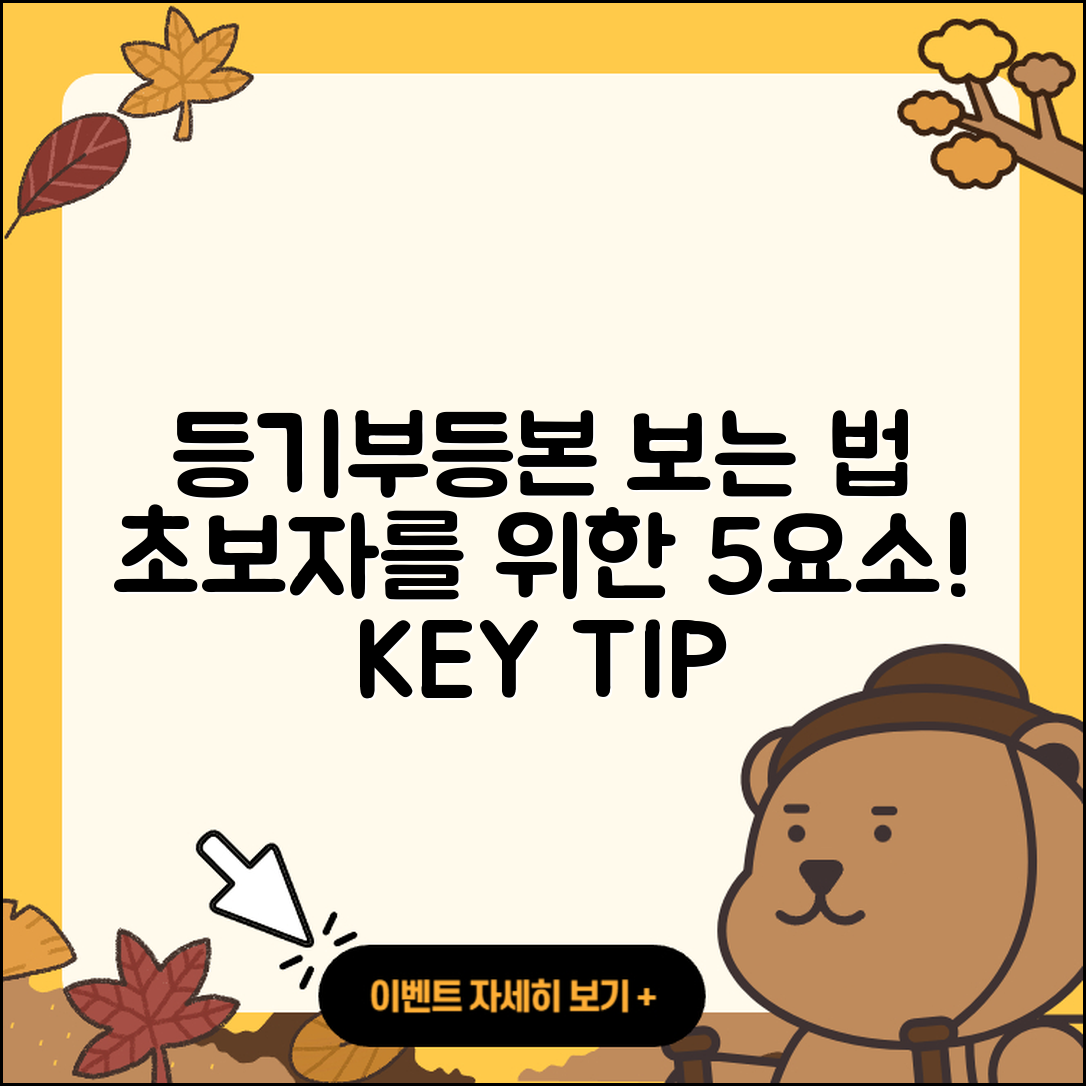 등기부등본 보는 법 초보자가 알아야 할 5가지